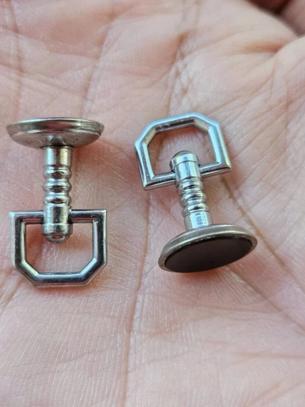 Vintage Cufflinks Men Fashion Jewelry Silver Tone Shirt Cuff Links Stud